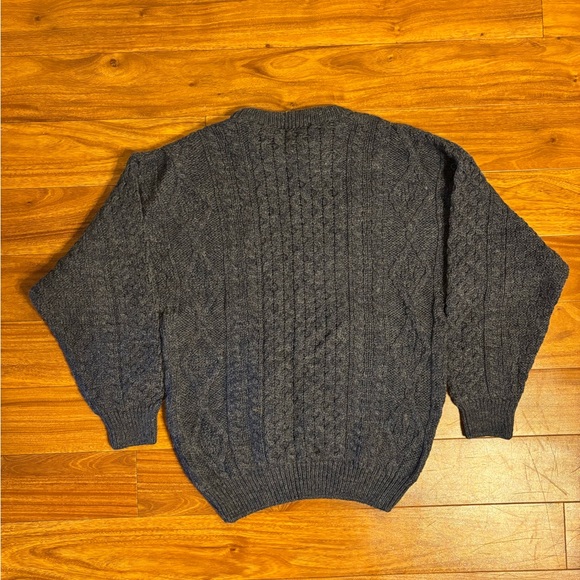 Aran Crafts Cable Knit 100% Wool Sweater - Picture 5 of 8